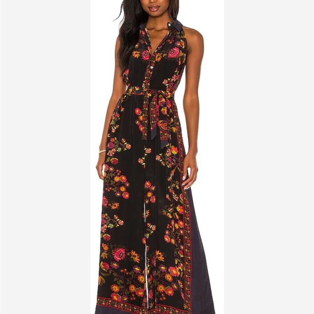 Mes Demoiselles Black Jumpsuit with Wide-Leg Palazzo Style